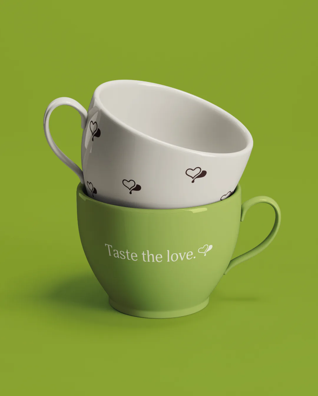 Pure Lovin' Chocolate rebrand by Round 3, mugs