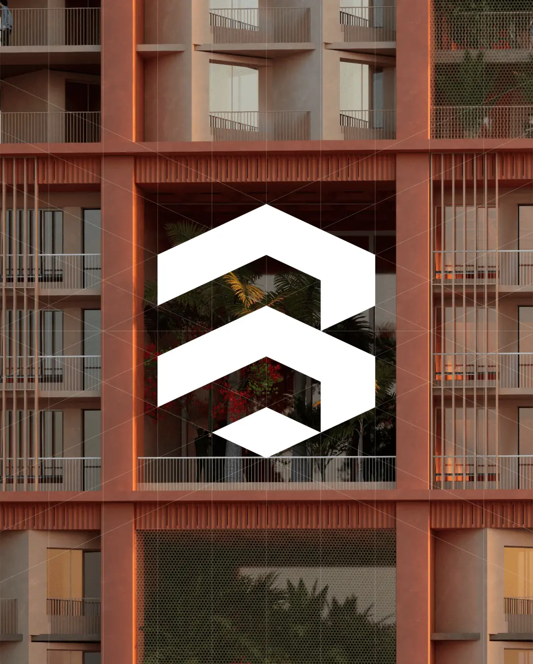 Blackrete Builders logo on a building facade